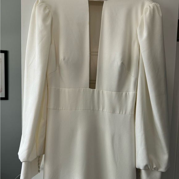 Justin Alexander High Neck Long Sleeve Fit and Flare Wedding Dress - Picture 4 of 9